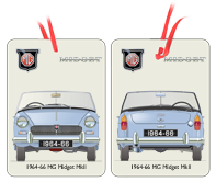 Midget MkII (wire wheels) 1964-66 Air Freshener